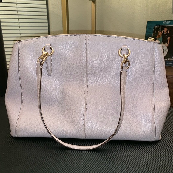 Taupe light purple color: COACH handbag - Picture 5 of 5
